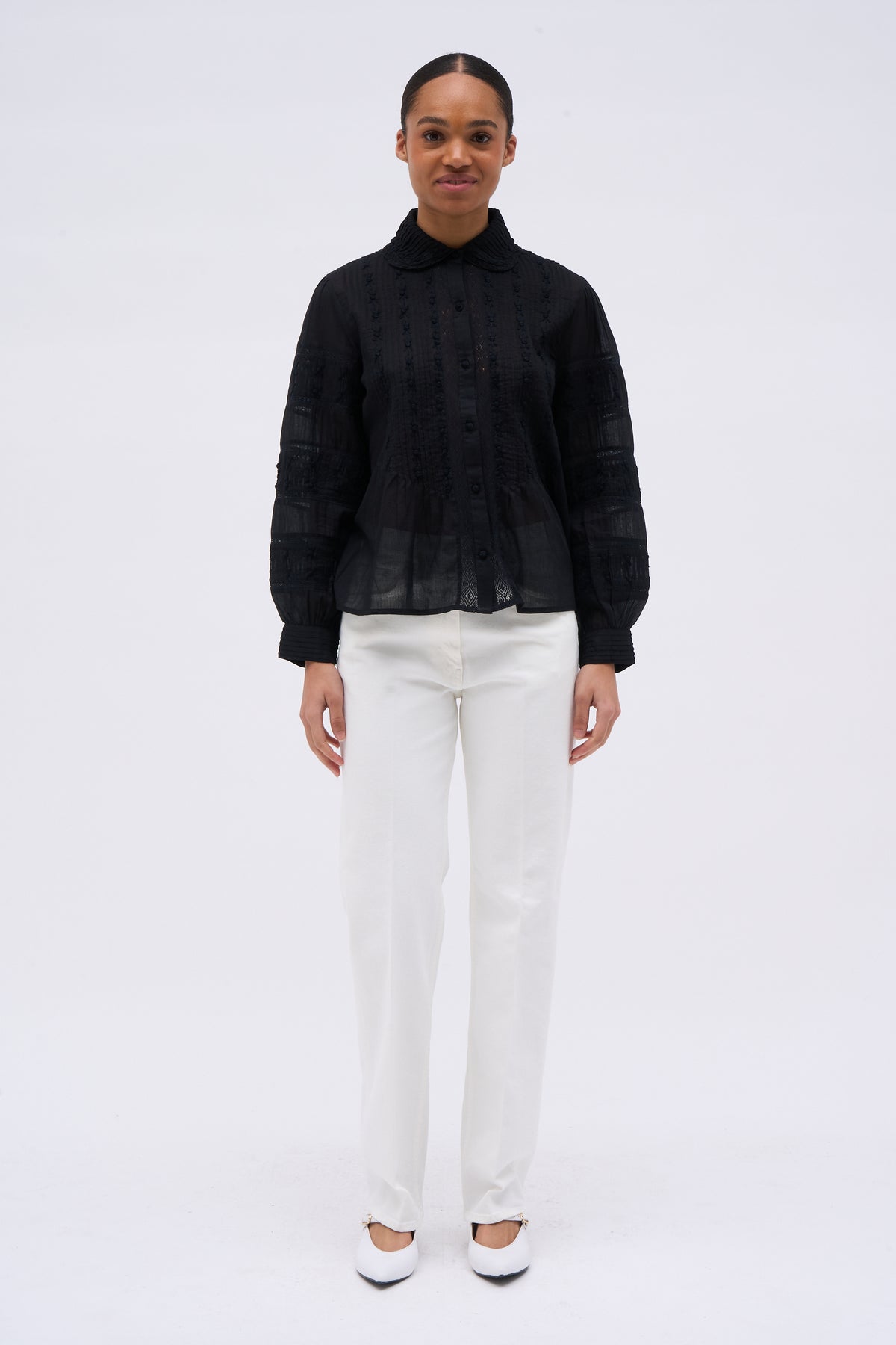 Paul & Joe Royan blouse mousseline coton manches longues