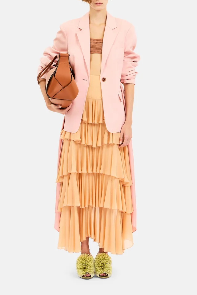 Ulla Johnson Sybil blazer drapé Peony viscose-laine