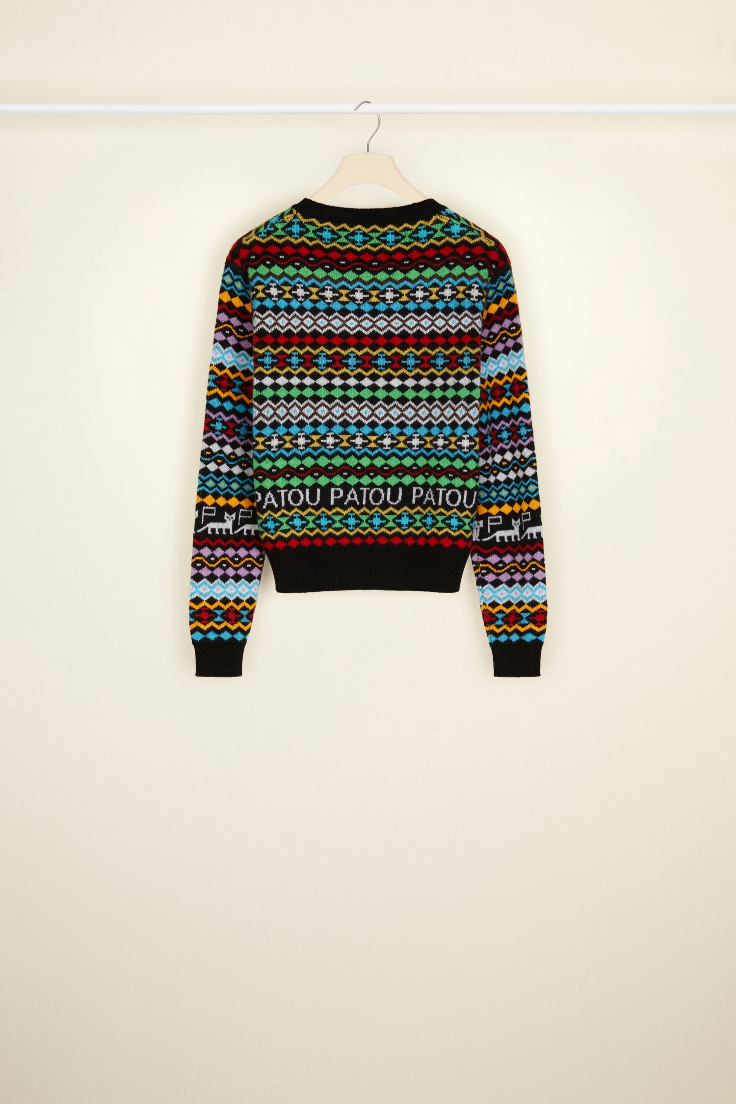 Patou A21KN06180415500 pull multicolore cachemire