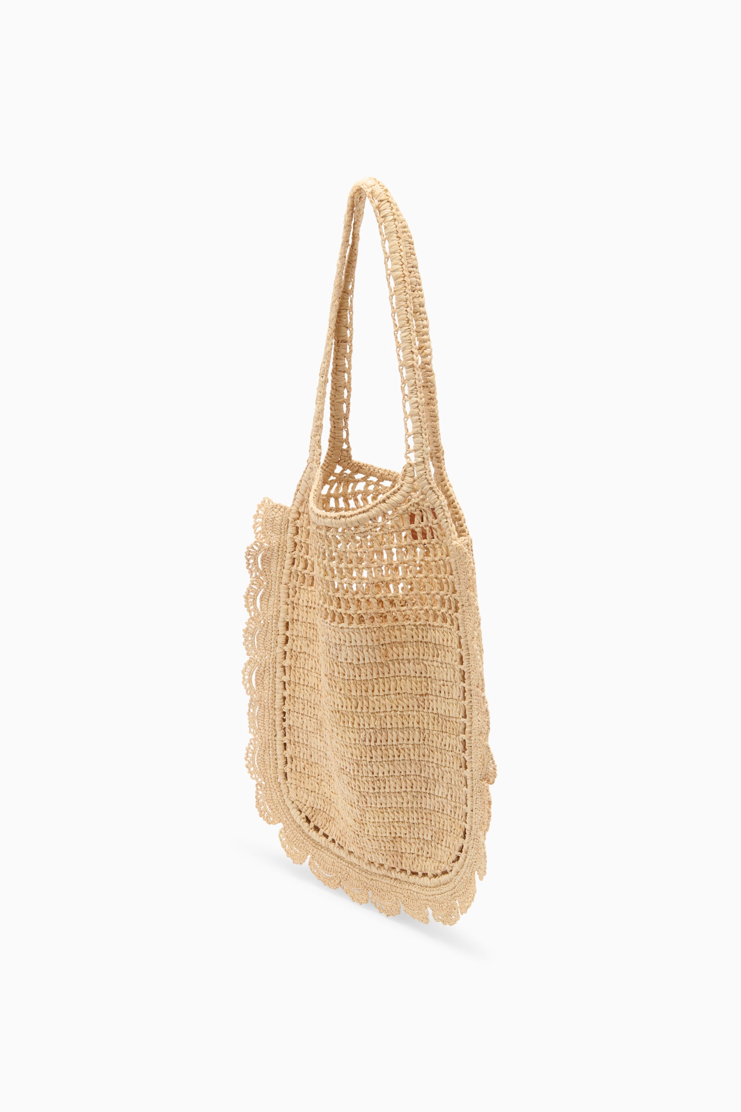 Ulla Johnson Marina tote raphia naturel crochet