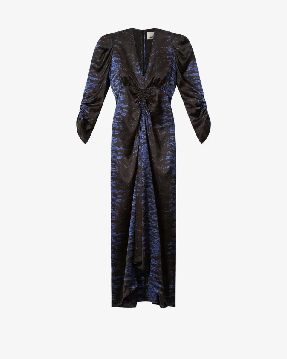 Isabel Marant Albini robe nuit soie python