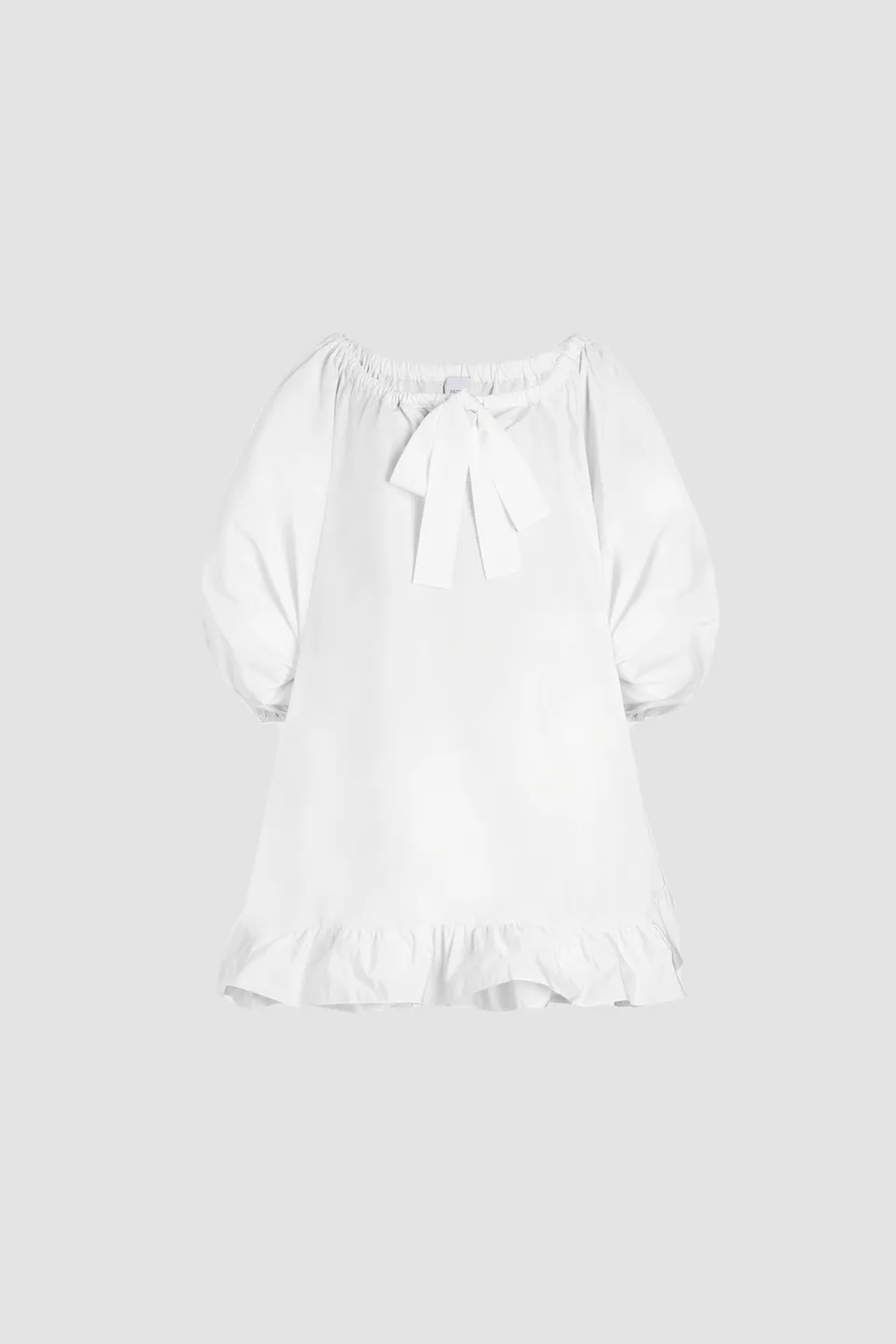 Patou DR108 robe blanche faille recyclée White