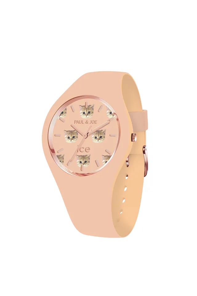 Paul & Joe Ice-Watch montre Nounette rose silicone