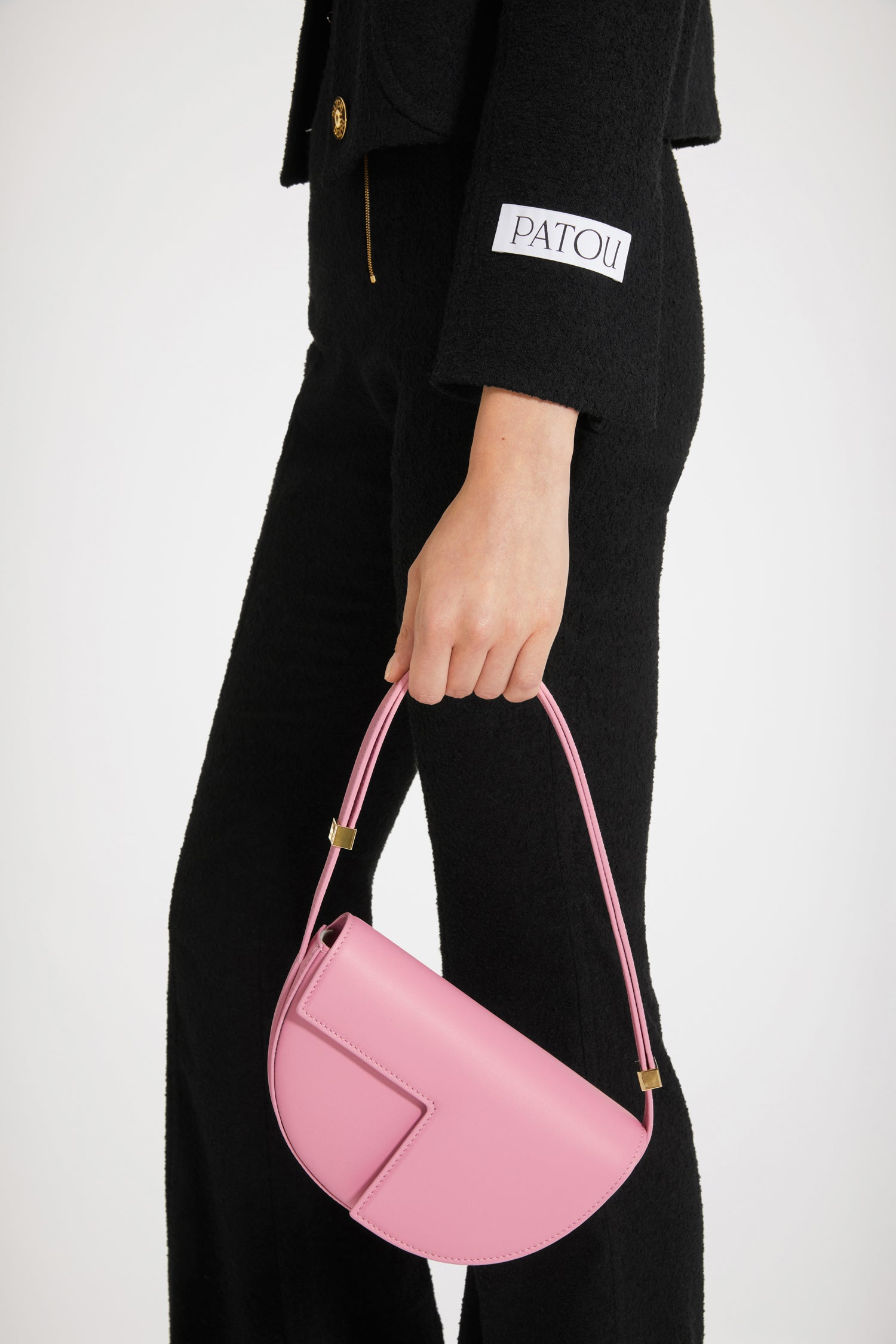 Patou Le Petit Patou P23BA0035017424P sac cuir rose orchidée