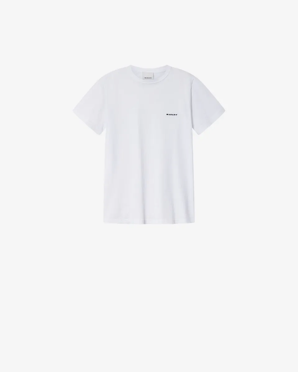 Isabel Marant Zafferh TS0047HA t-shirt coton blanc logo