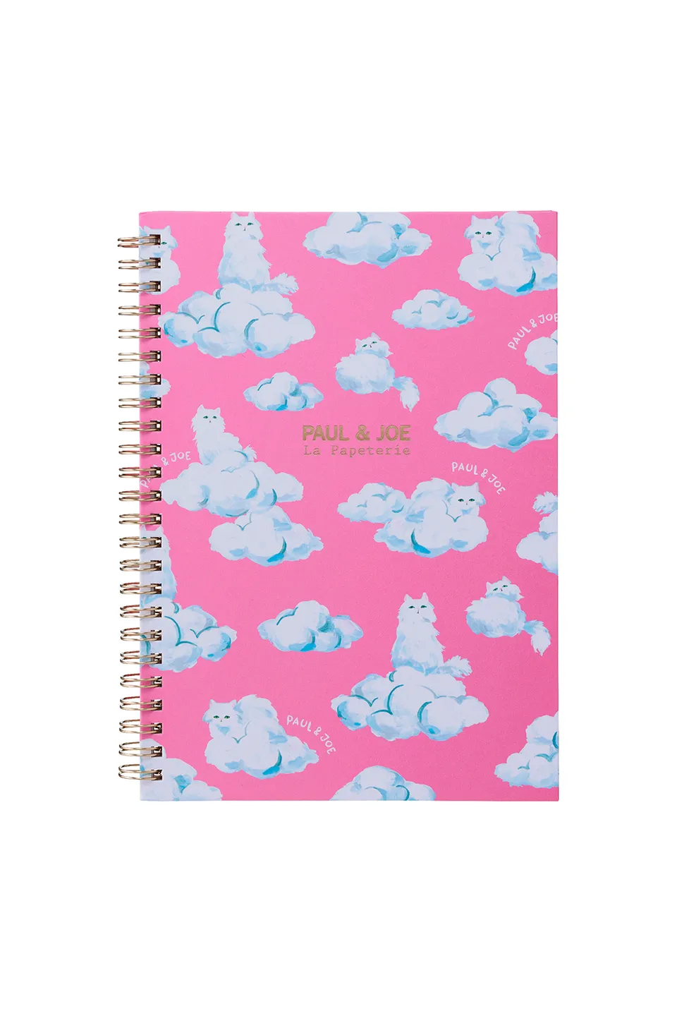 Paul & Joe carnet spirales A5 Gipsy nuages rose