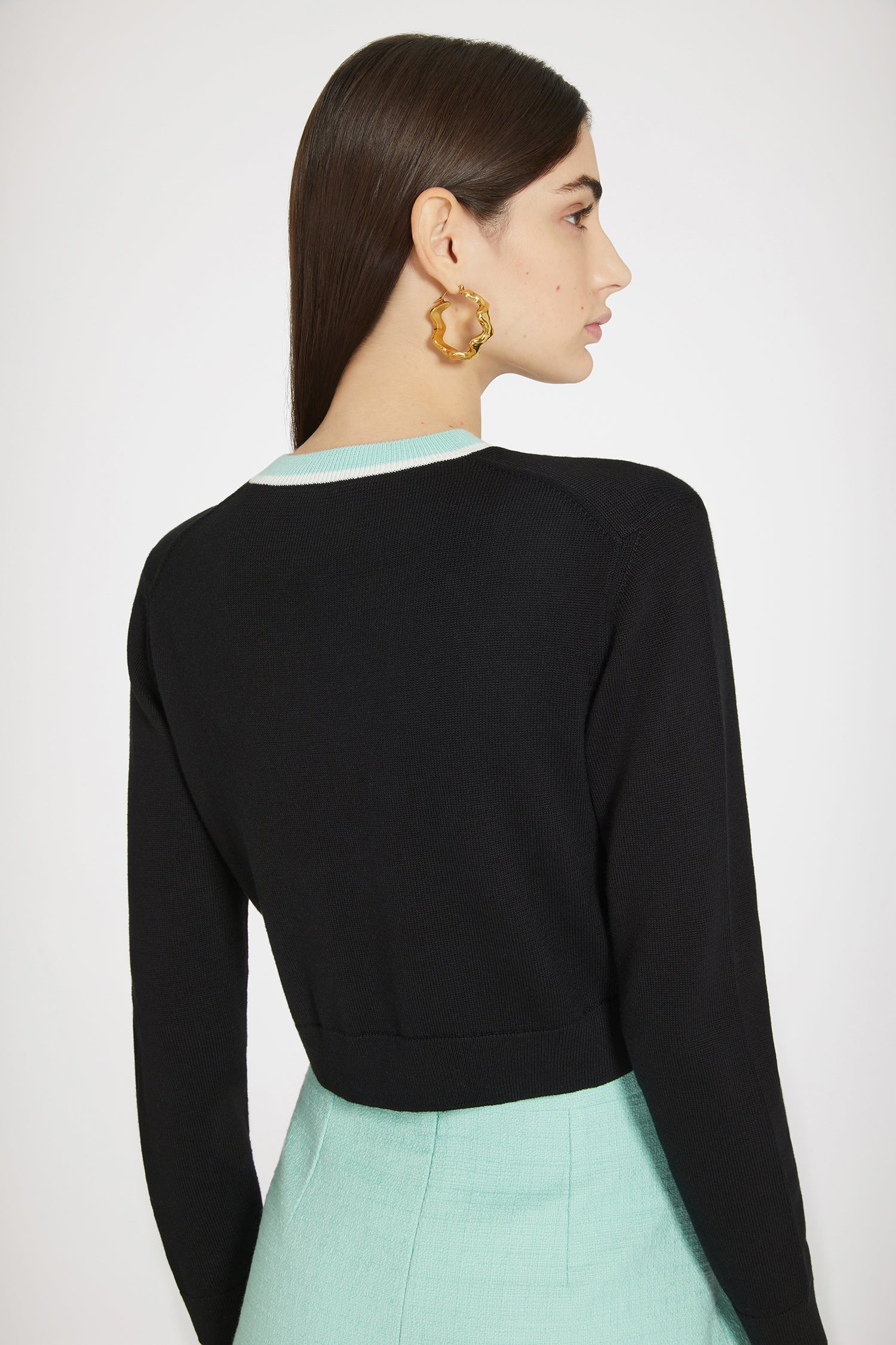 Patou Knitwear P24KN180 pull coton laine noir