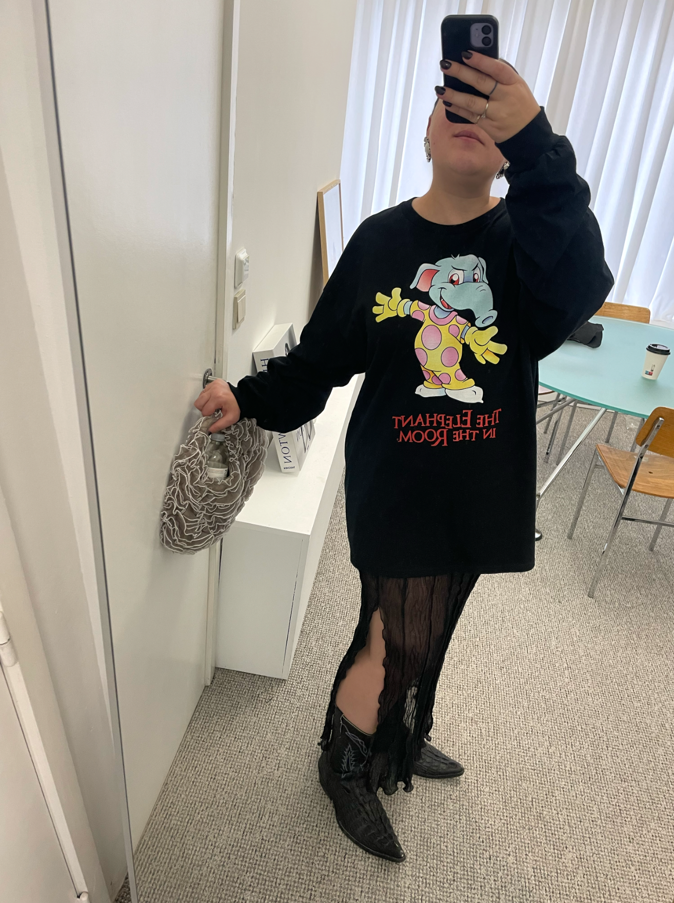 Ester Manas Printed Elephant haut manches longues coton bio