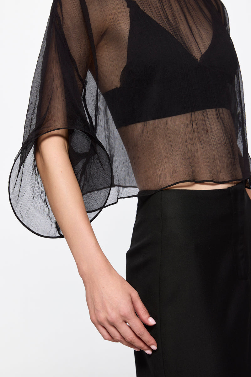 ATU Body Couture Tops and Jackets Top Noir Soie S/M
