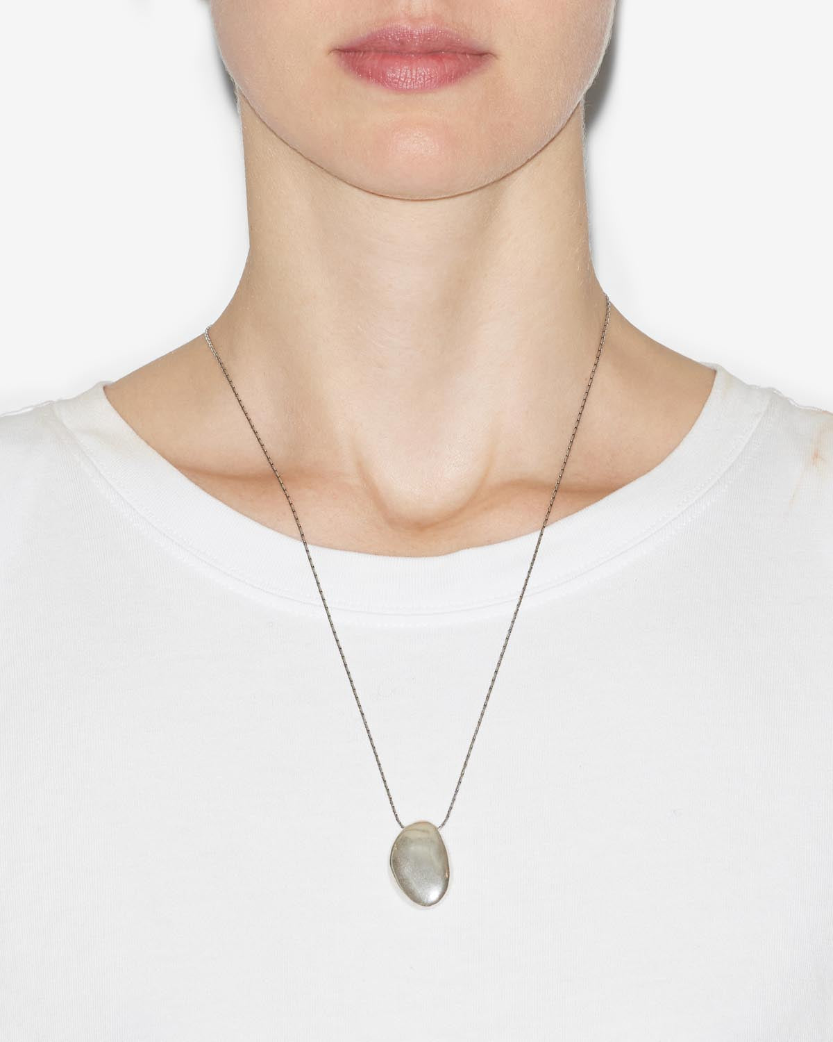 Isabel Marant Shiny Day collier argent perle