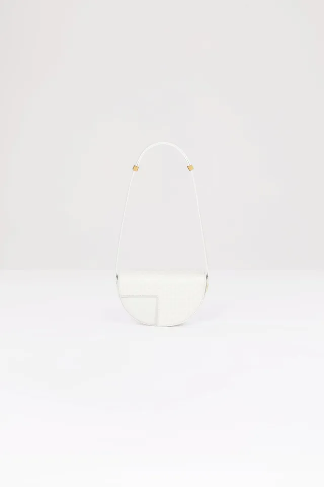Patou Petit Patou BA003 sac cuir Avalanche Print blanc