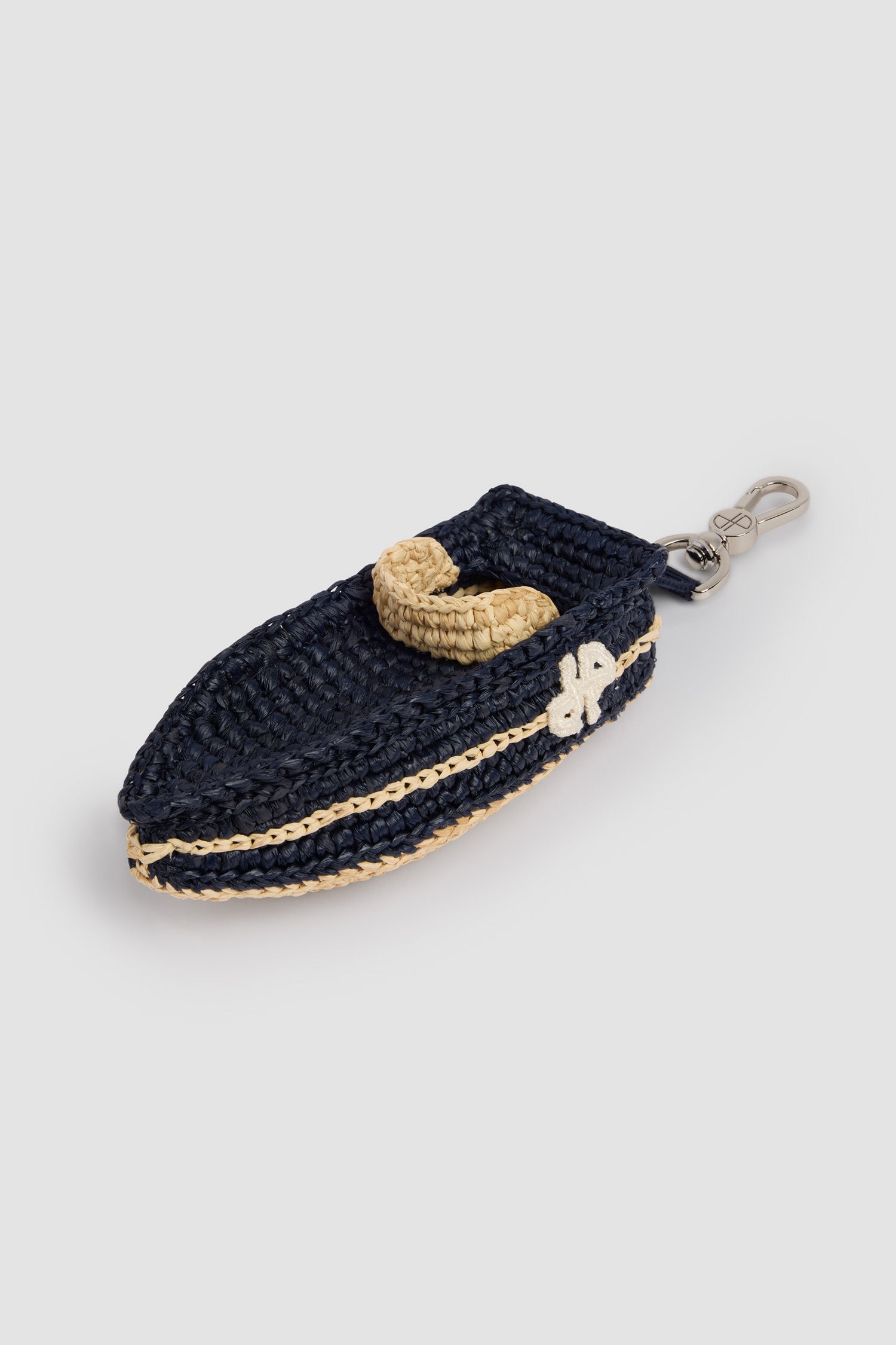 Patou Raffia Boat Charm bleu marine raphia TU