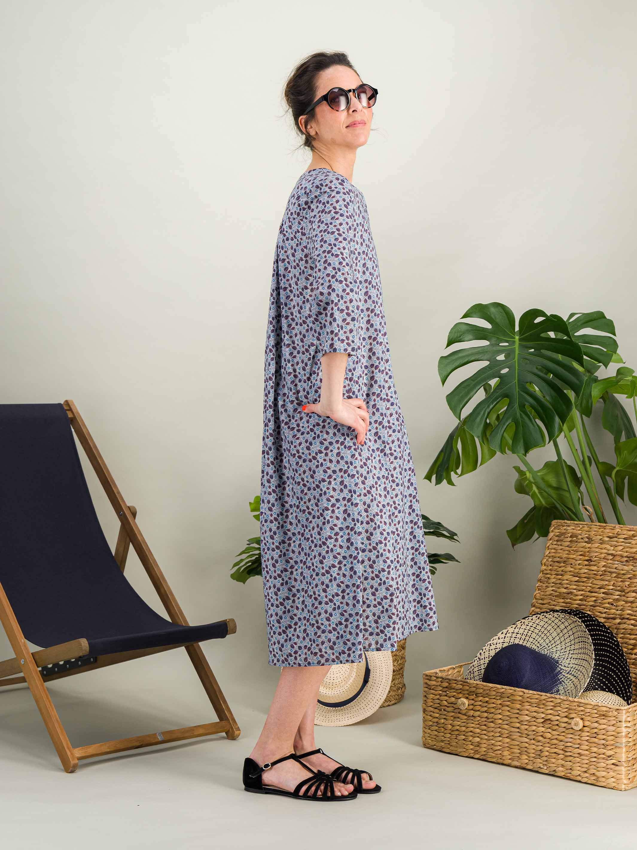 Anahide Saint André Zenitude robe coton wax mi-longue