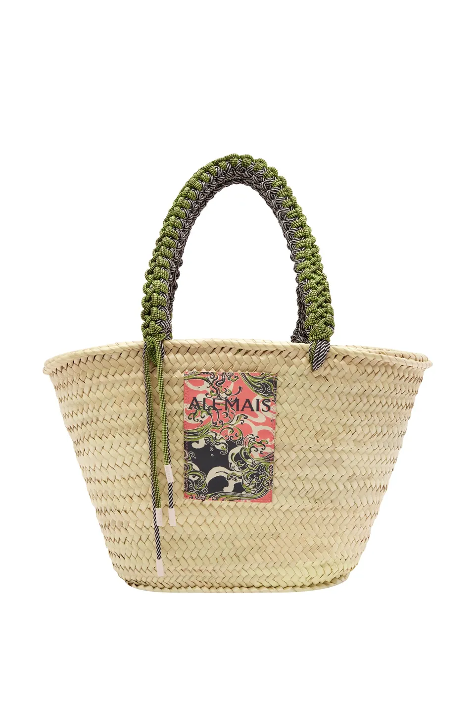 Alemäis Janine panier maxi macramé feuille palmier