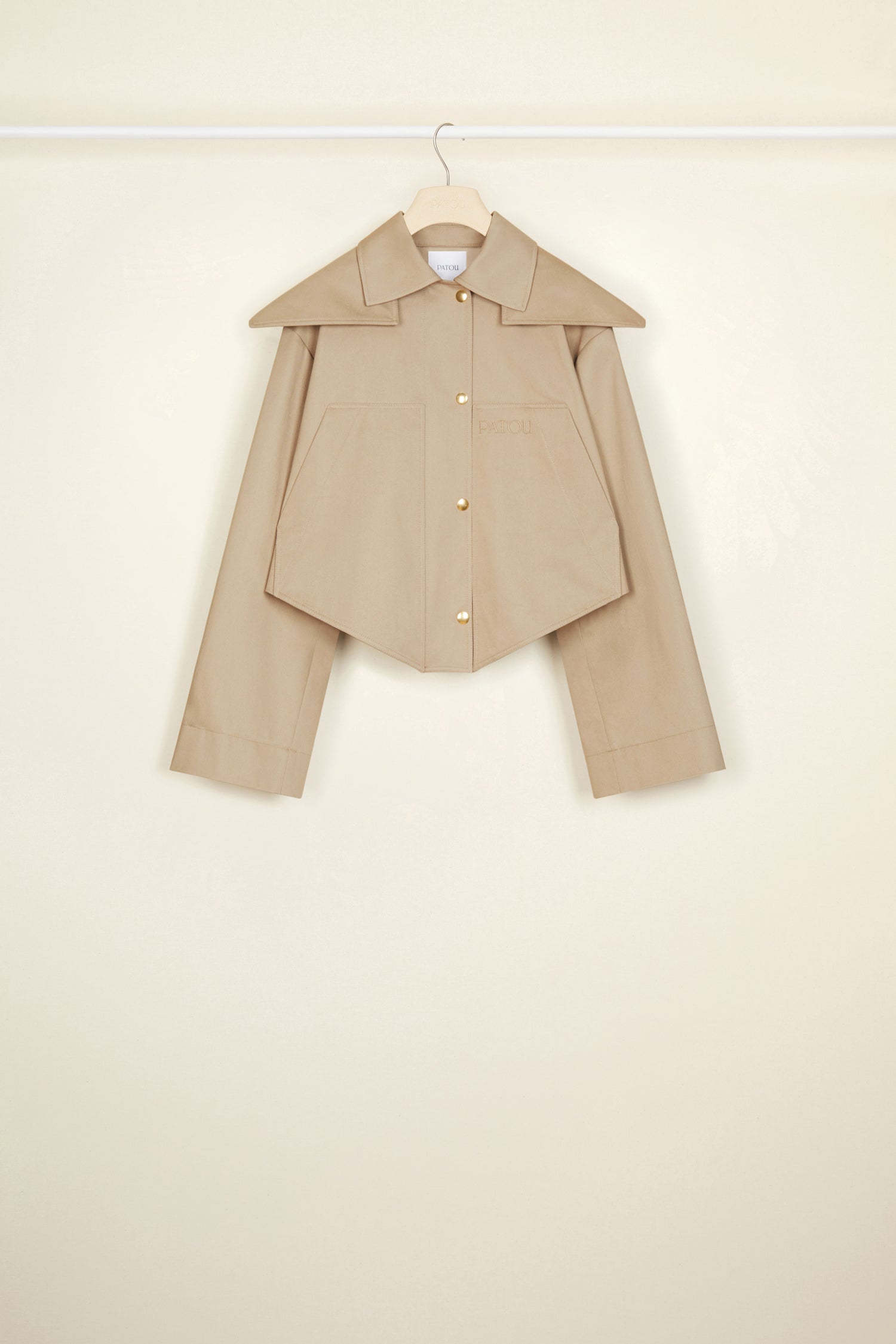 Patou P22OU0110074106P parka coton Parchment beige