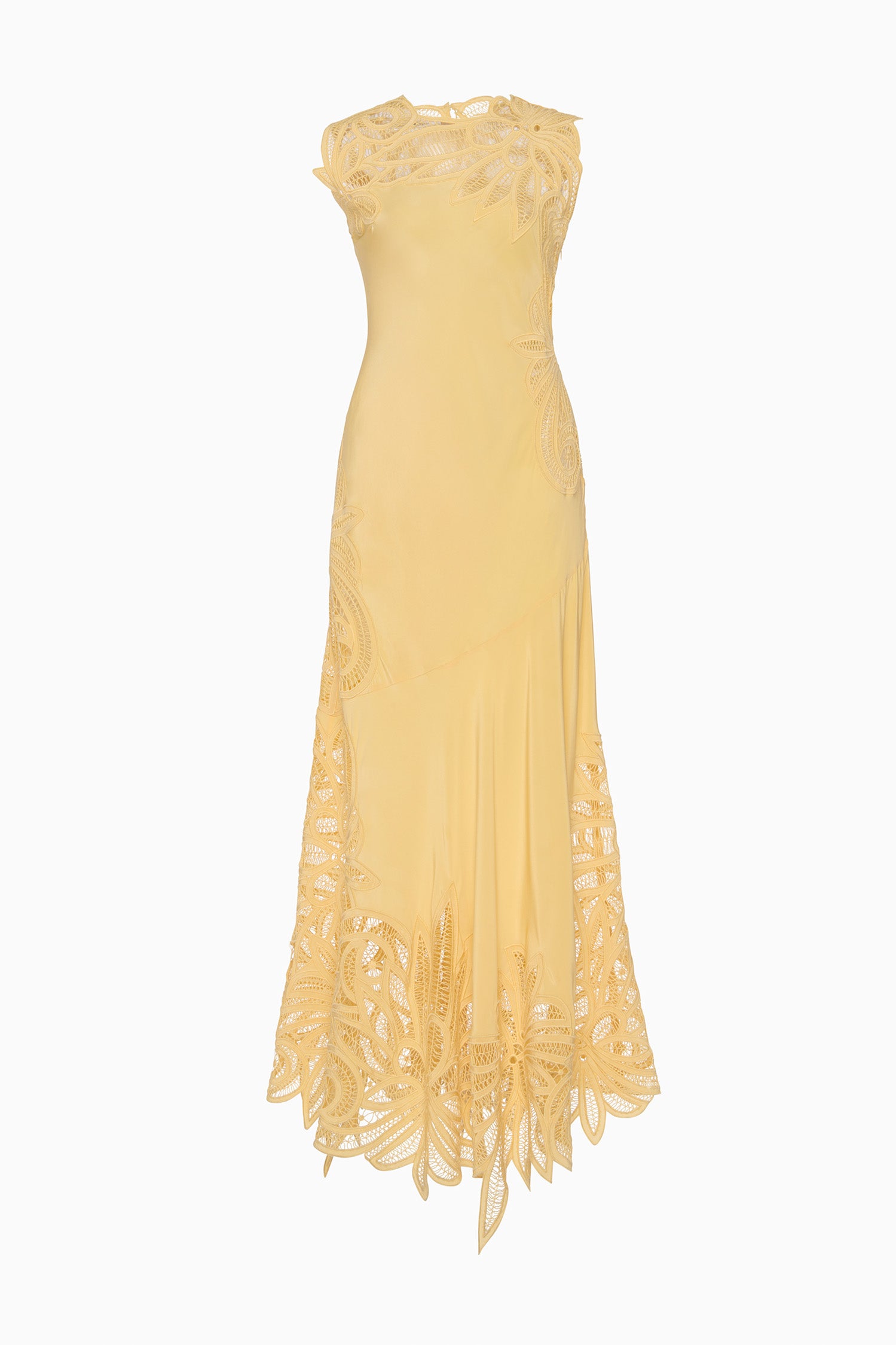 Ulla Johnson Idra robe jaune dandelion maxi