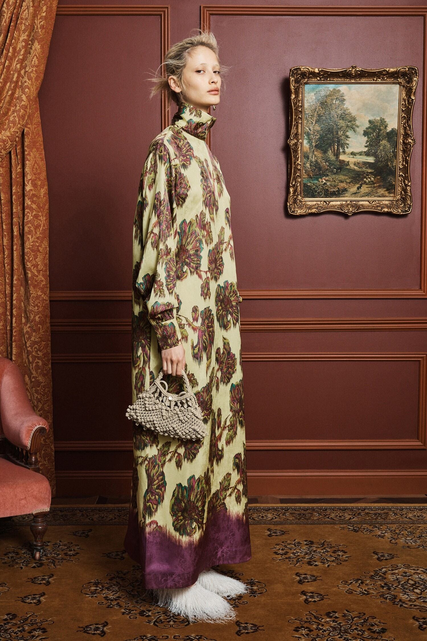 Alemaïs Jerry robe midi viscose fleurs