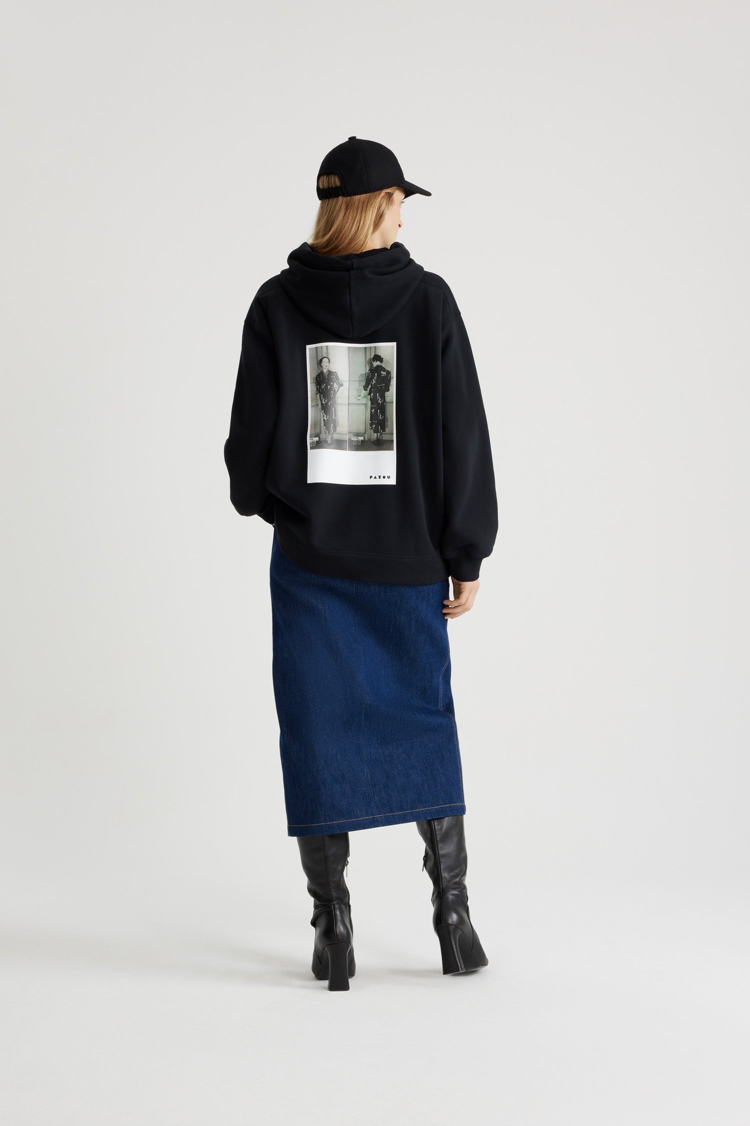 Patou Archive H24JE0379995999B hoodie coton Black