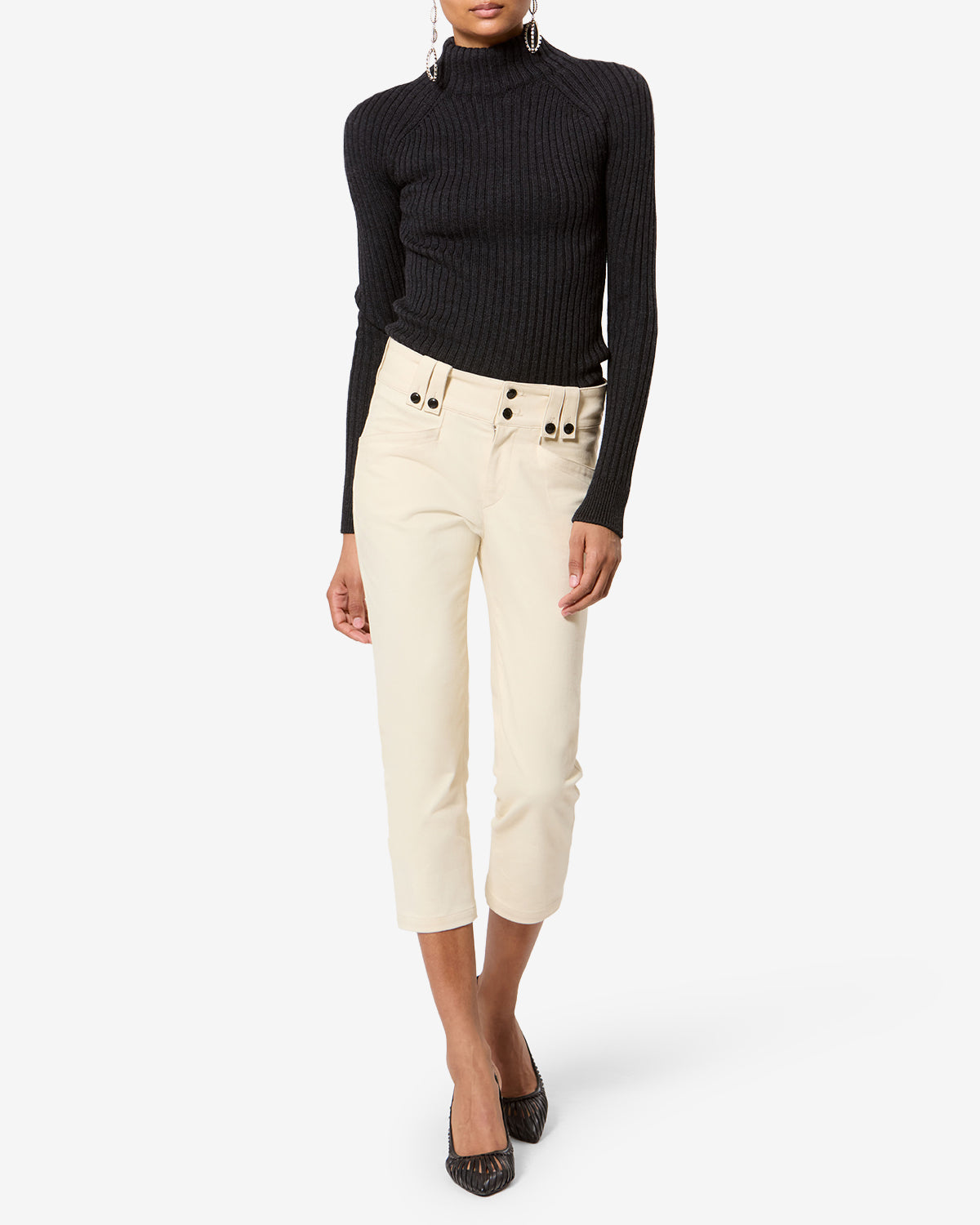 Isabel Marant Virginia pull laine anthracite