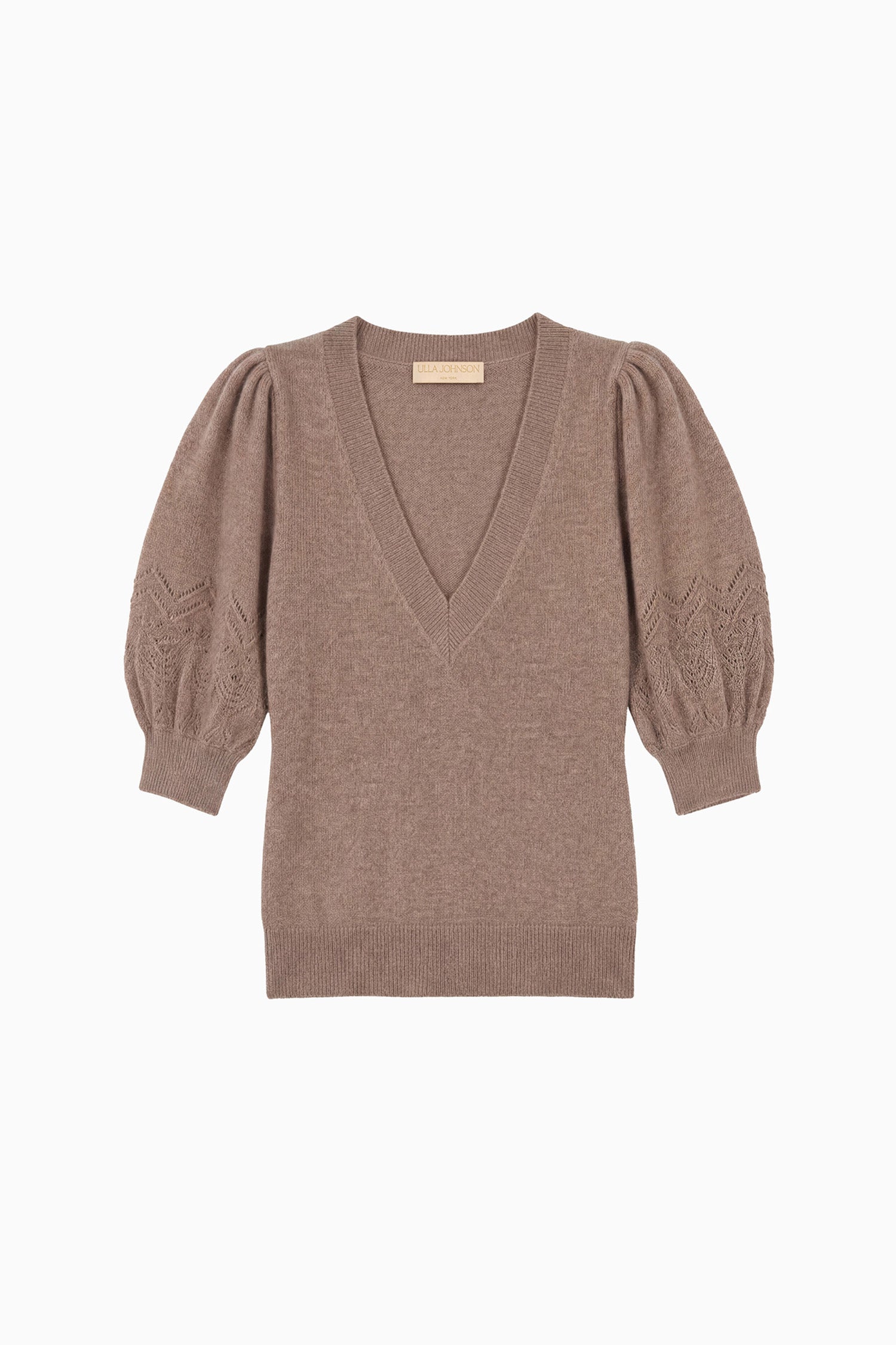 Ulla Johnson Reina Top Cachemire Driftwood Gris Col V