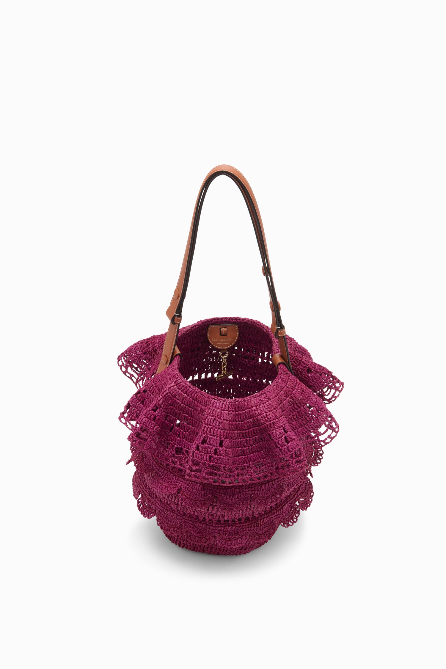 Ulla Johnson Marina Sac Seau Raphia Orchid Violet