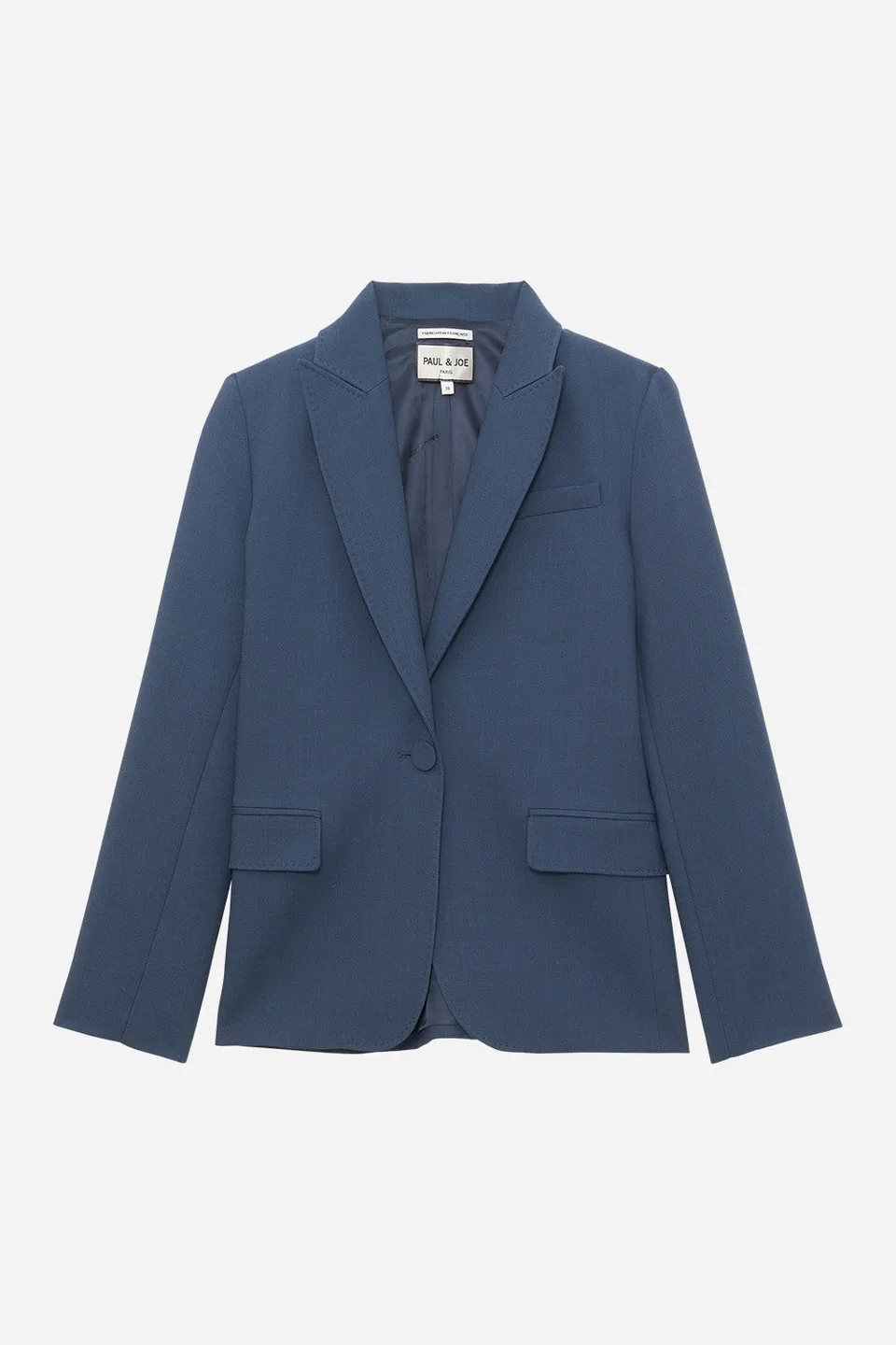 Paul & Joe Zalana veste tailleur Marine 36 drap laine
