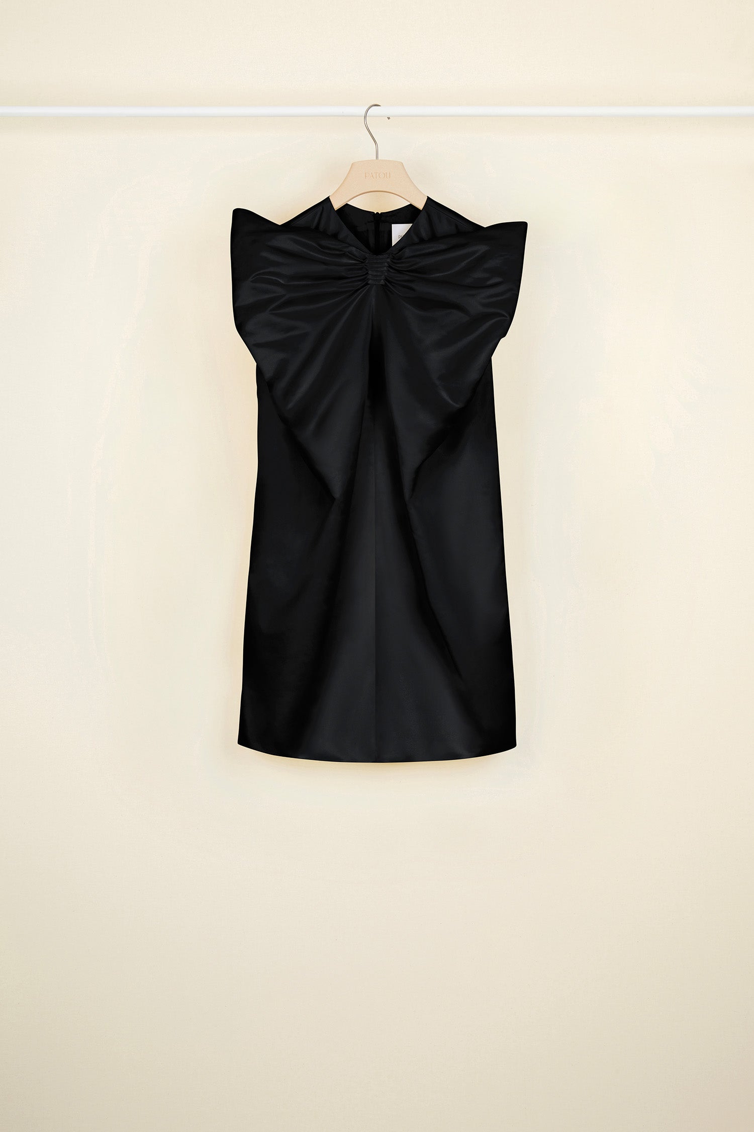 Patou Dresses DR0250010999B robe satin noire noeud 34-44