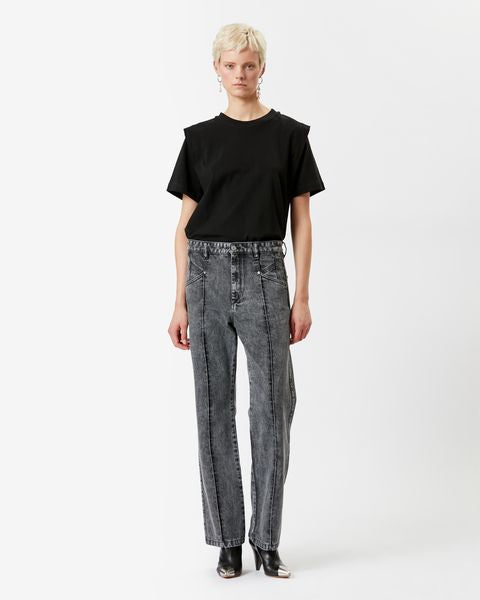 Isabel Marant Zelitos t-shirt noir coton ample