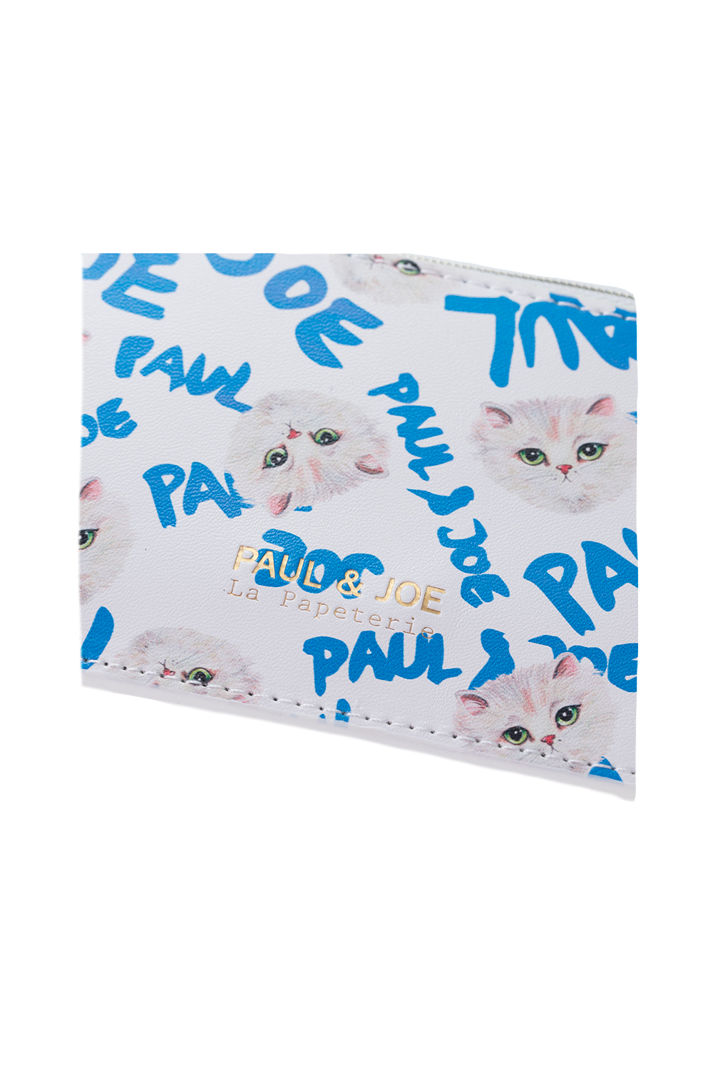 Paul & Joe Gipsy porte-cartes blanc imprimé chat