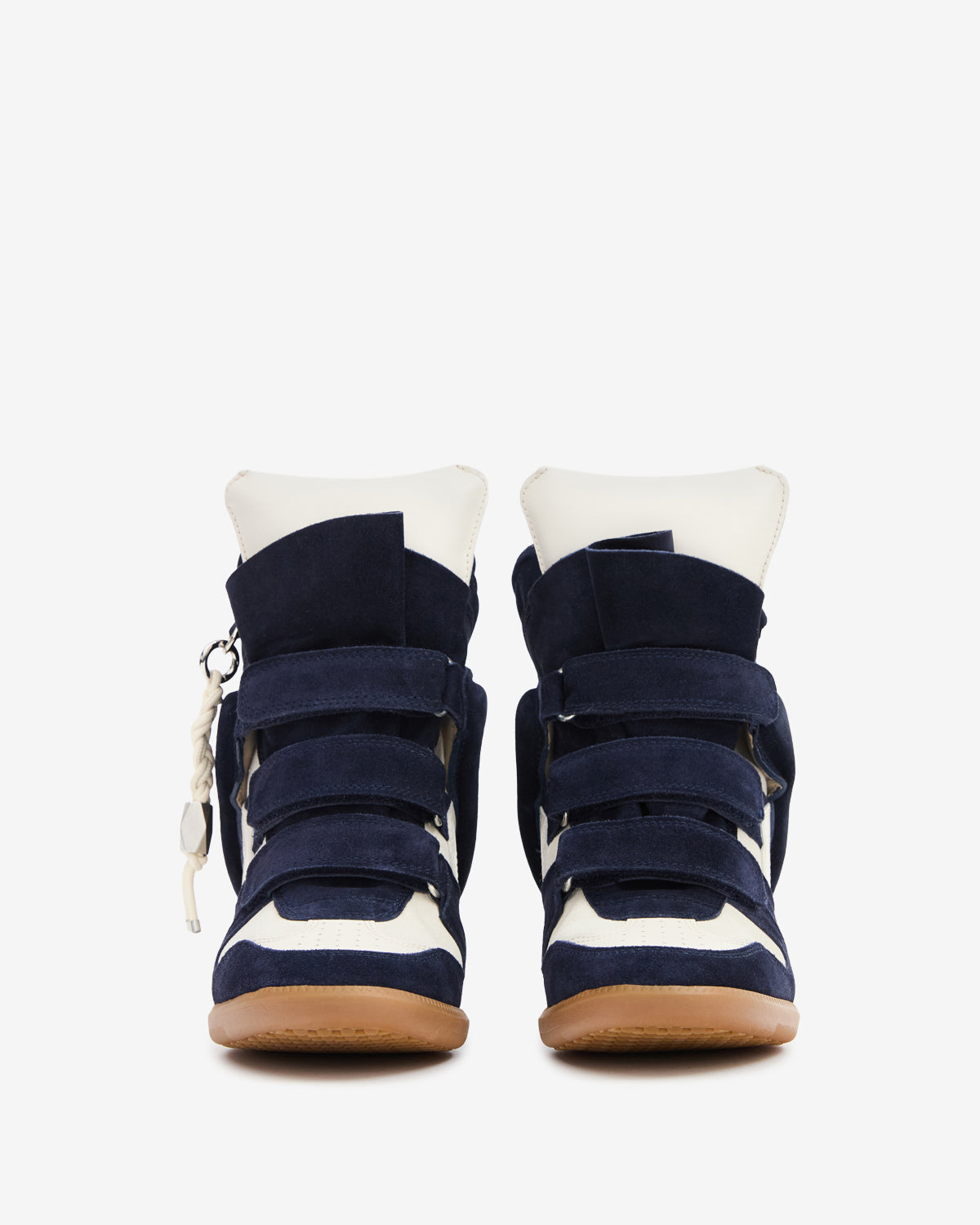 Isabel Marant Bekett Ring baskets compensées marine-écru talon 5 cm