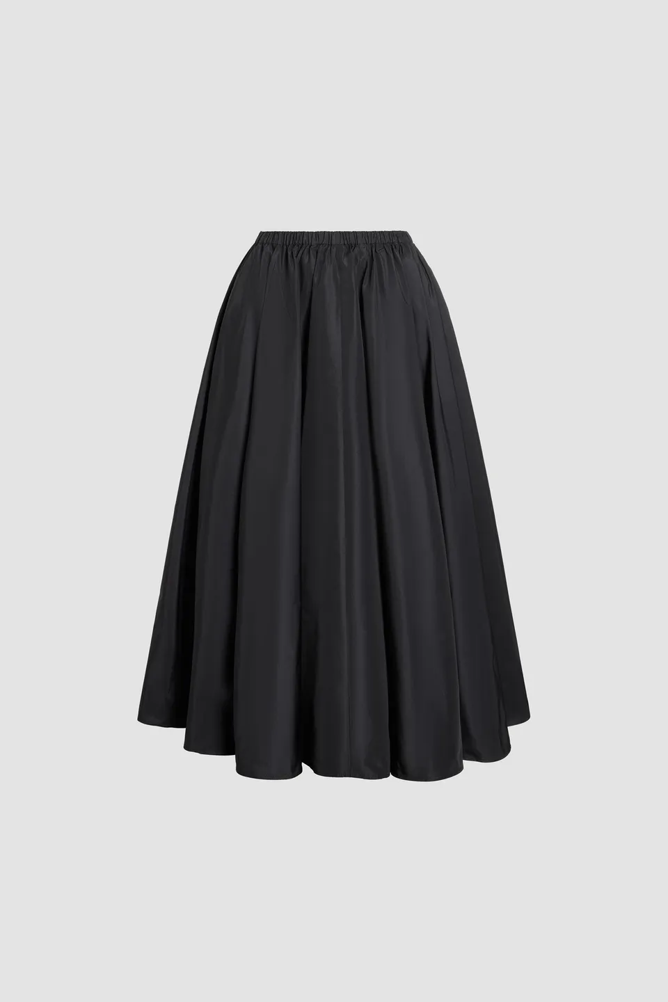 Patou SK111 jupe midi faille noire recyclée