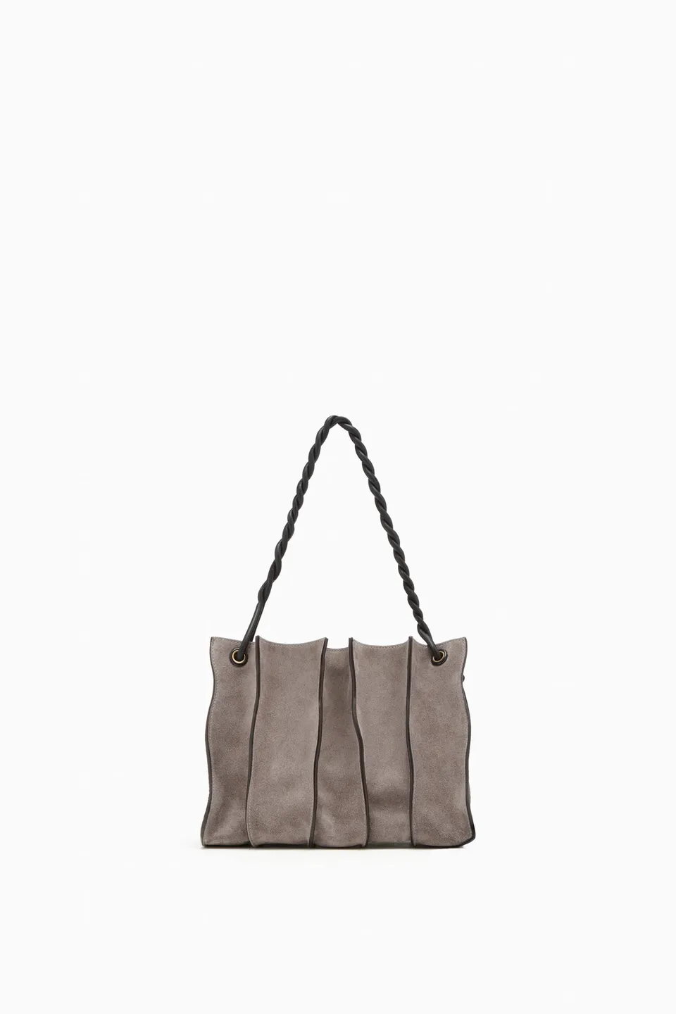 Ulla Johnson Adria Shoulder Bag Dove sac daim gris