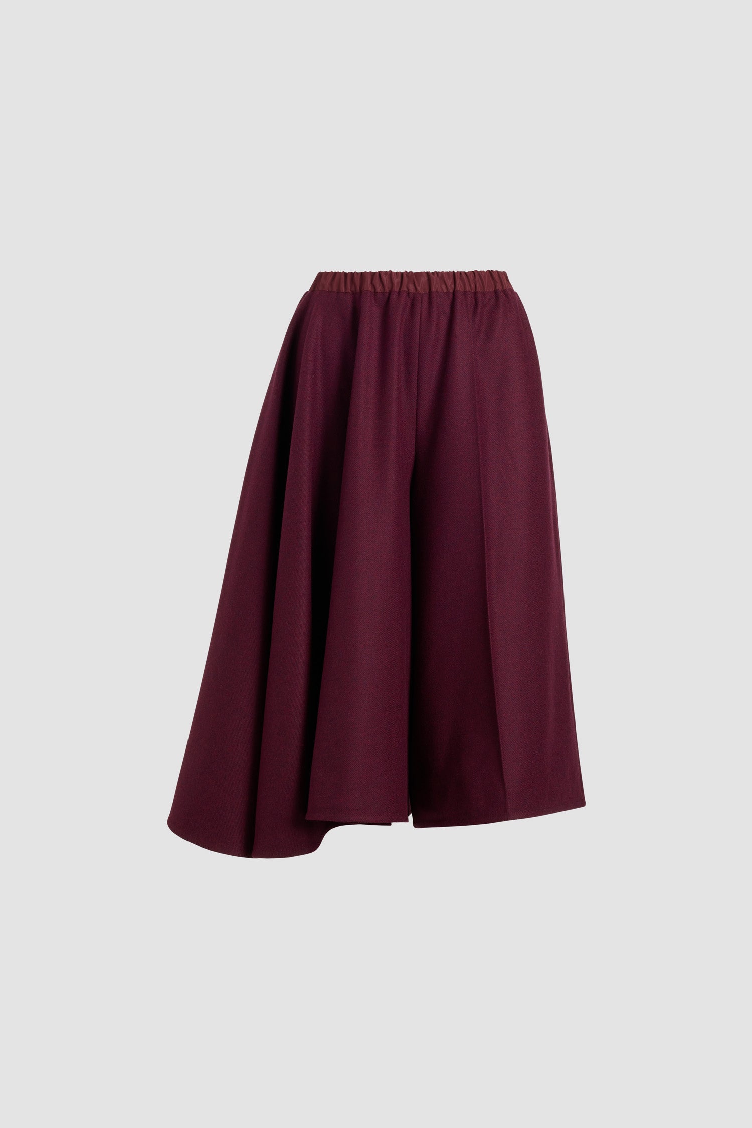 Patou TR057 bermuda flanelle Syrah laine recyclée