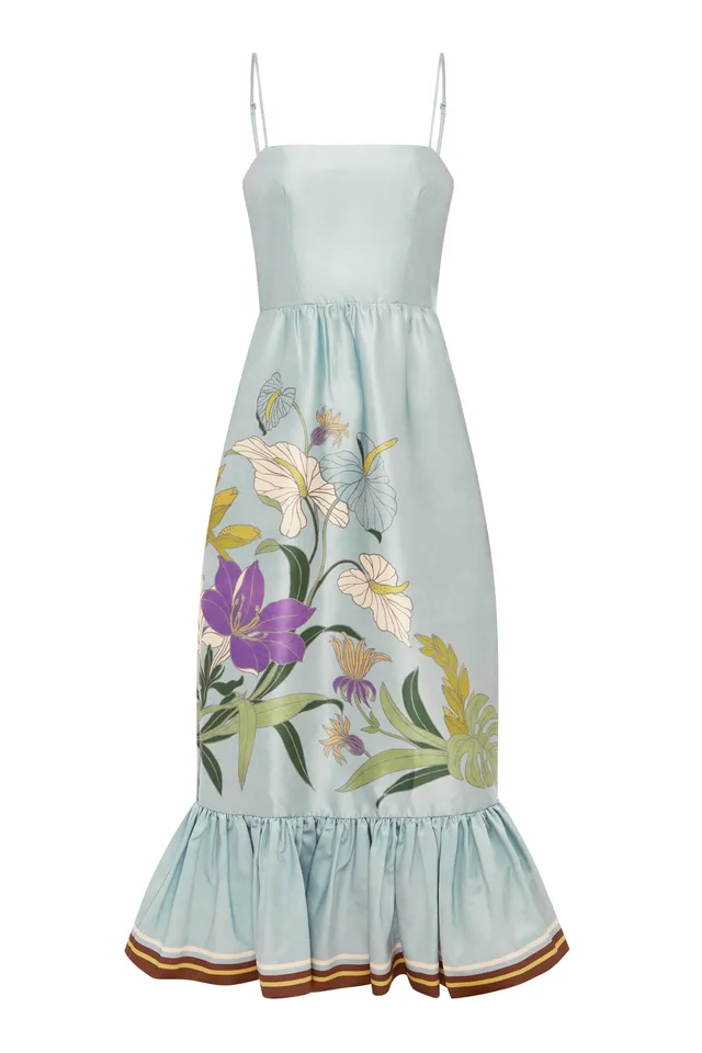Alemais Alfie robe midi polyester recyclé à poches