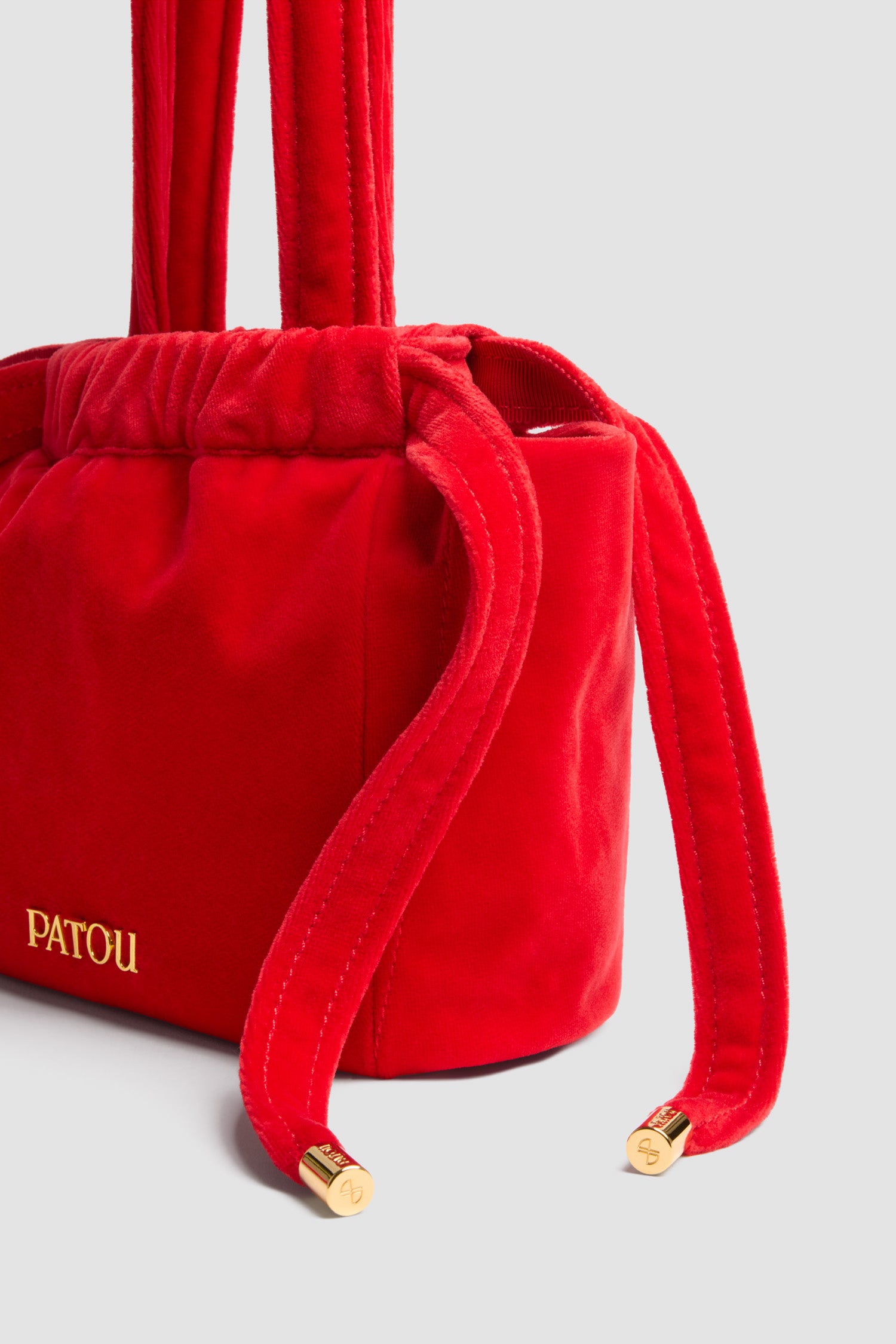 Patou AC074 pochette rouge velours coton
