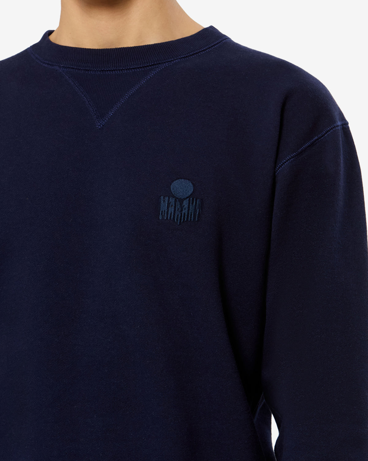 Isabel Marant Mike SW0030 sweatshirt bleu marine coton