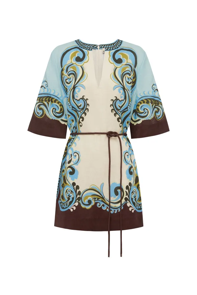 Alemais Natalia Mini Dress robe mini lin