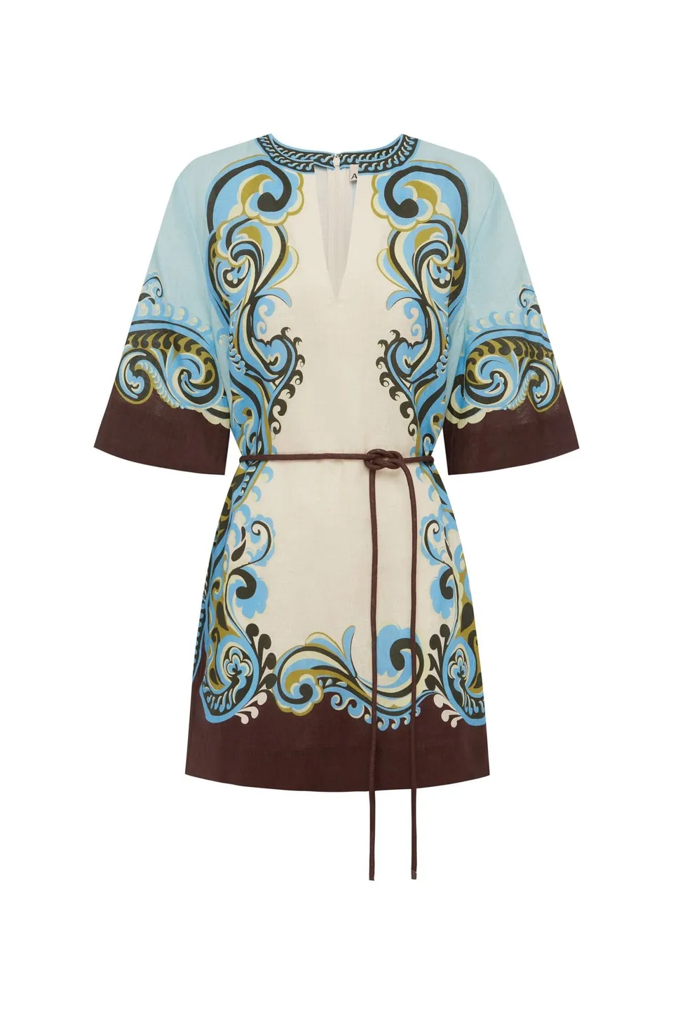Alemais Natalia Mini Dress robe mini lin