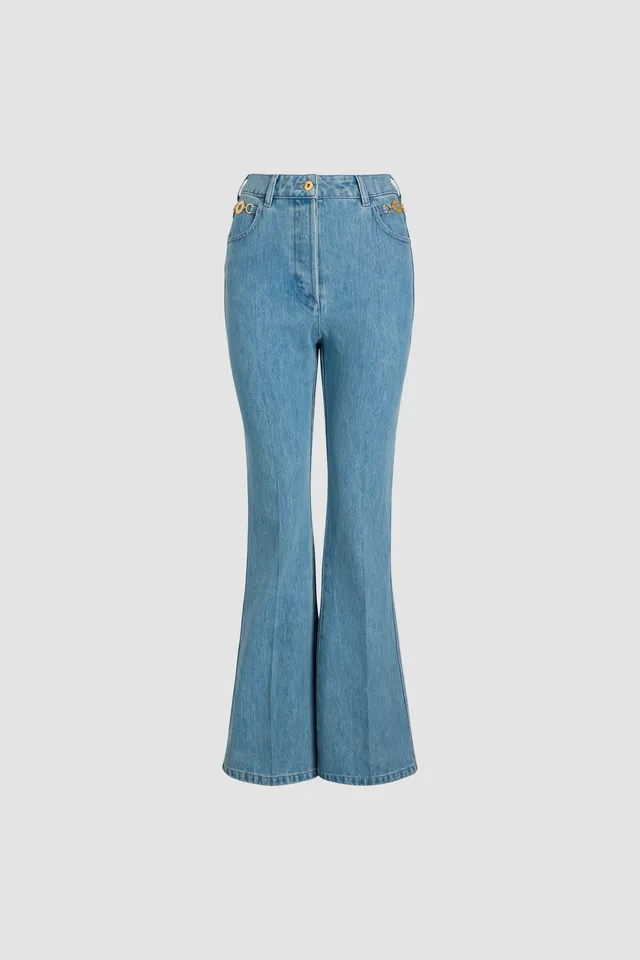 Patou Denim pantalon TR0300008630B jean évasé bleu 34-44