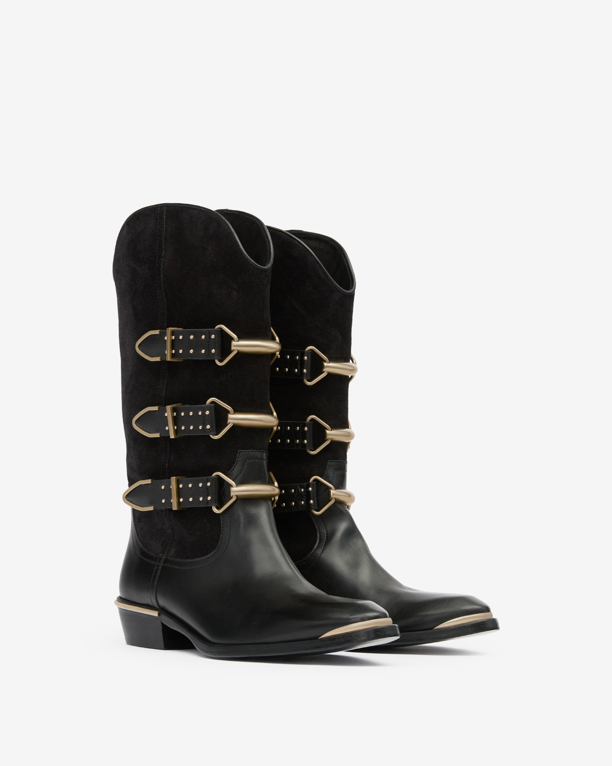 Isabel Marant Mexia bottes cuir noir