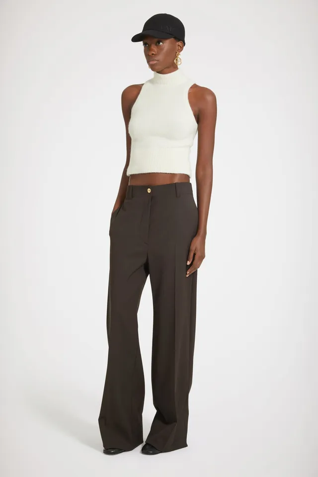 Patou H23TR0020103803B pantalon chocolat twill technique
