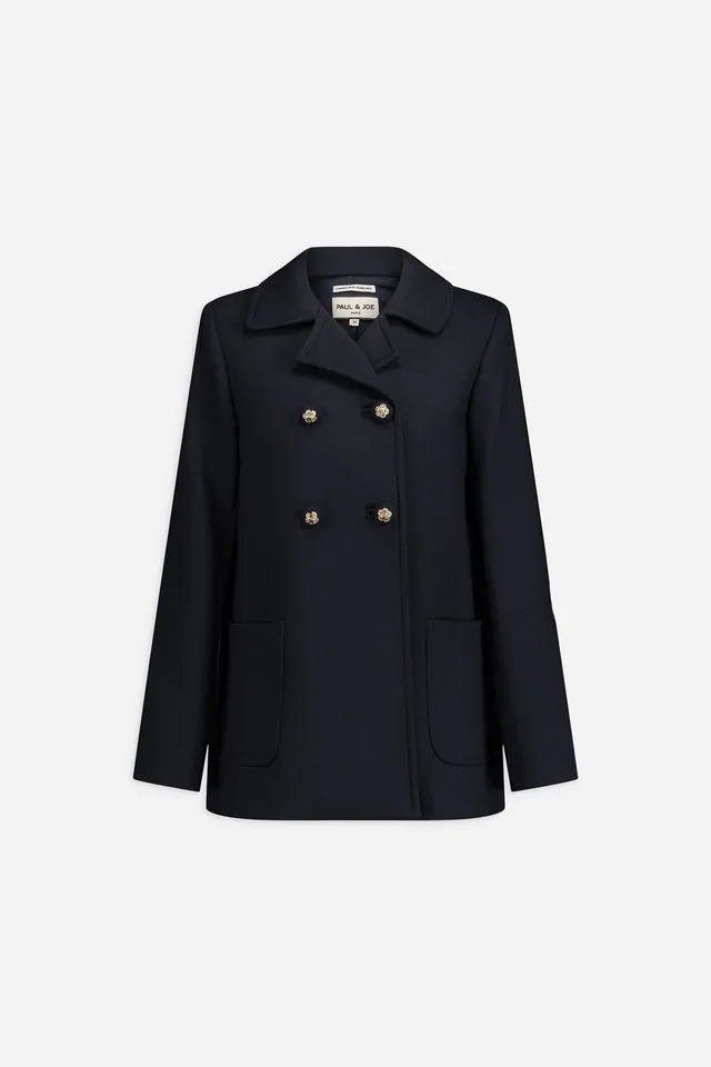 Paul & Joe Mamamia Veste laine ajustée double boutonnage