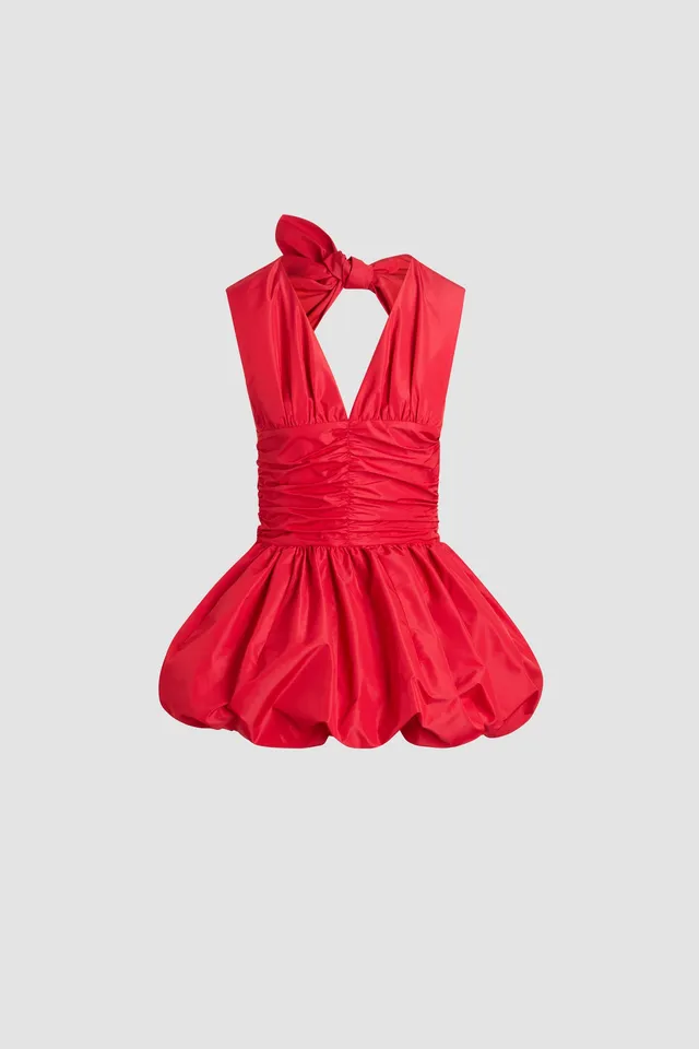 Patou DR2140011308R robe dos nu Lipstick Red
