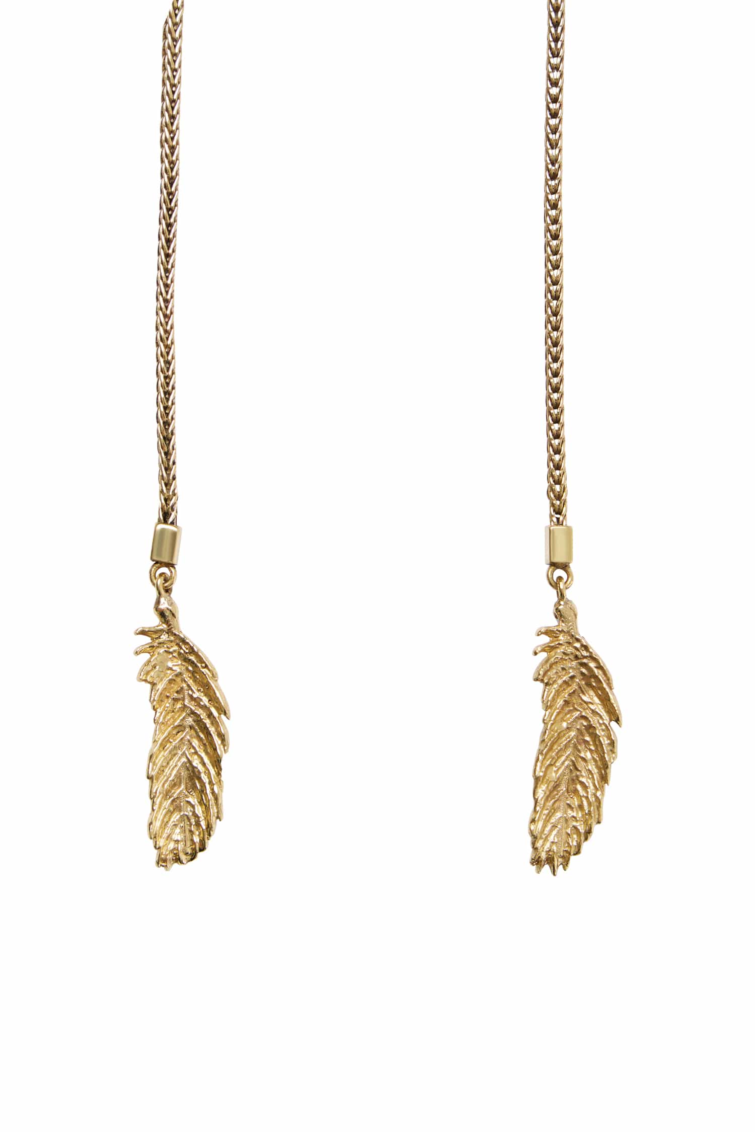 Alemäis Django Feather Lariat collier doré OS
