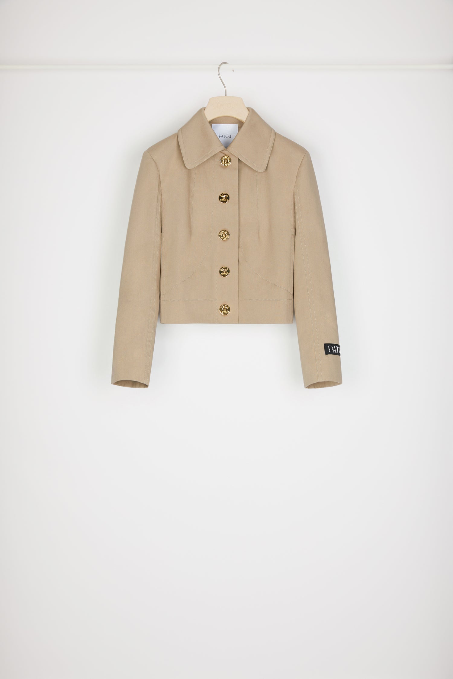 Patou Jackets veste tailleur JA029 Parchment coton bio