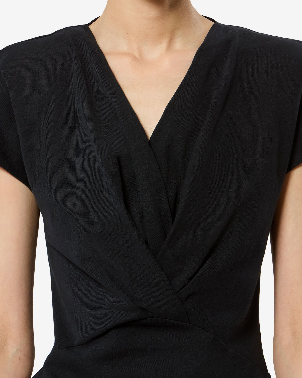 Isabel Marant Nadrine TS0341FA t-shirt noir col V