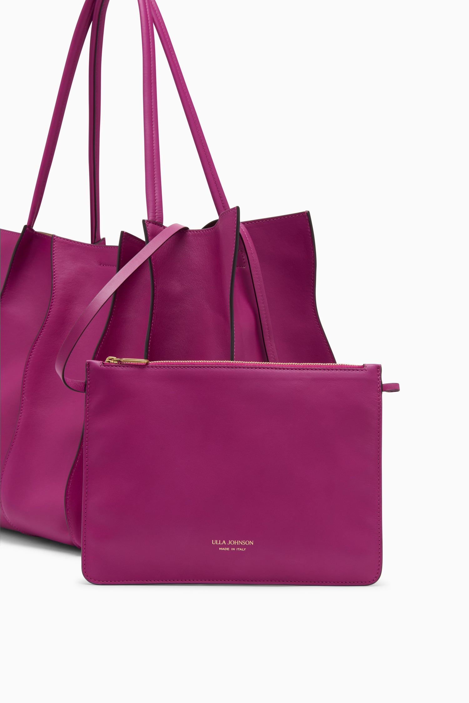 Ulla Johnson Adria Large Tote sac cuir orchid