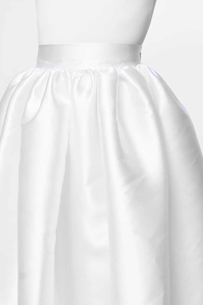 ATU Body Couture Taffeta jupe midi S blanche texturée