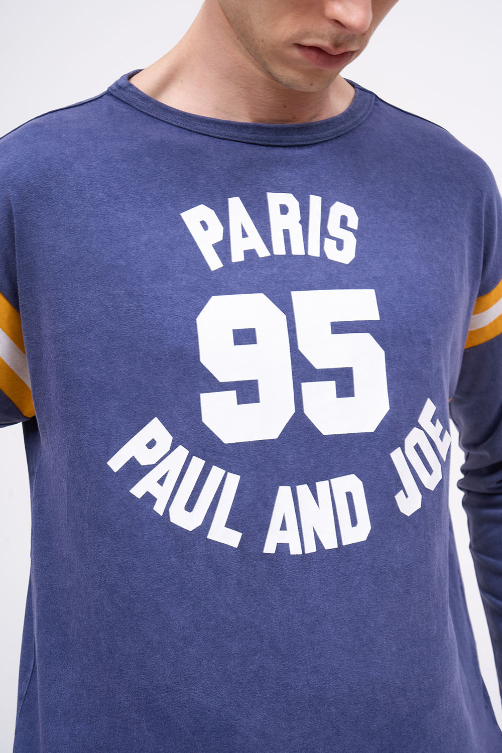 Paul & Joe Baseball t-shirt coton floqué navy S