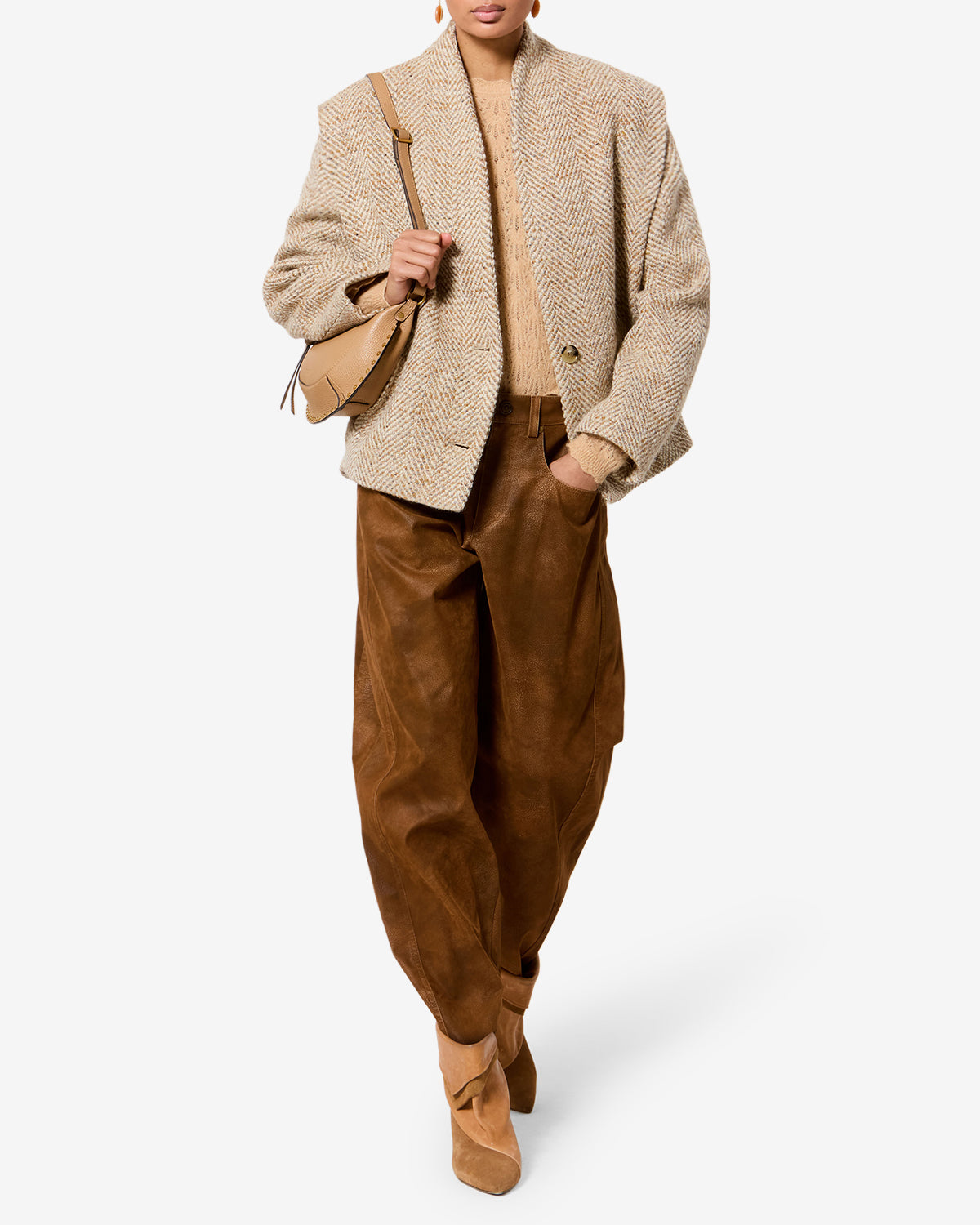 Isabel Marant Drogo veste tailleur beige